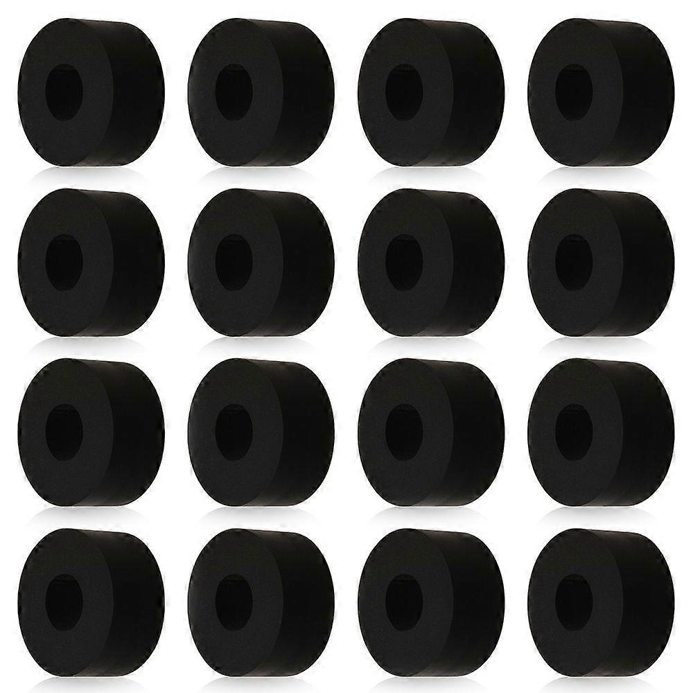 Multi Purpose Rubber Spacer Bushing Anti Vibration Spacer for Home and Car Accessories Column Black 25x12mm Hole: 10mm
