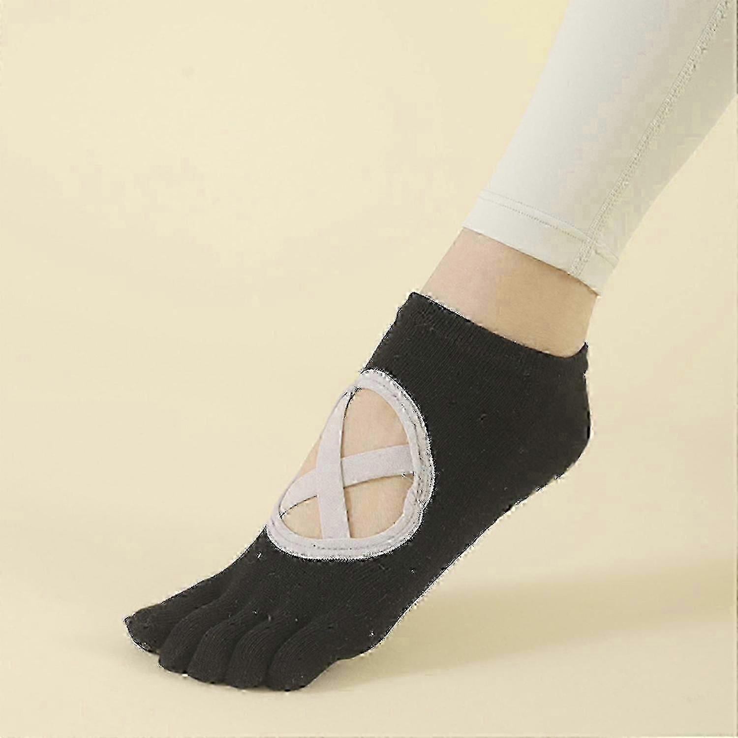 1 Pair Women Socks, Non-slip Finger Socks, Floor Toe Socks, Anti-slip Fitness Pilates Socks Toe Sock