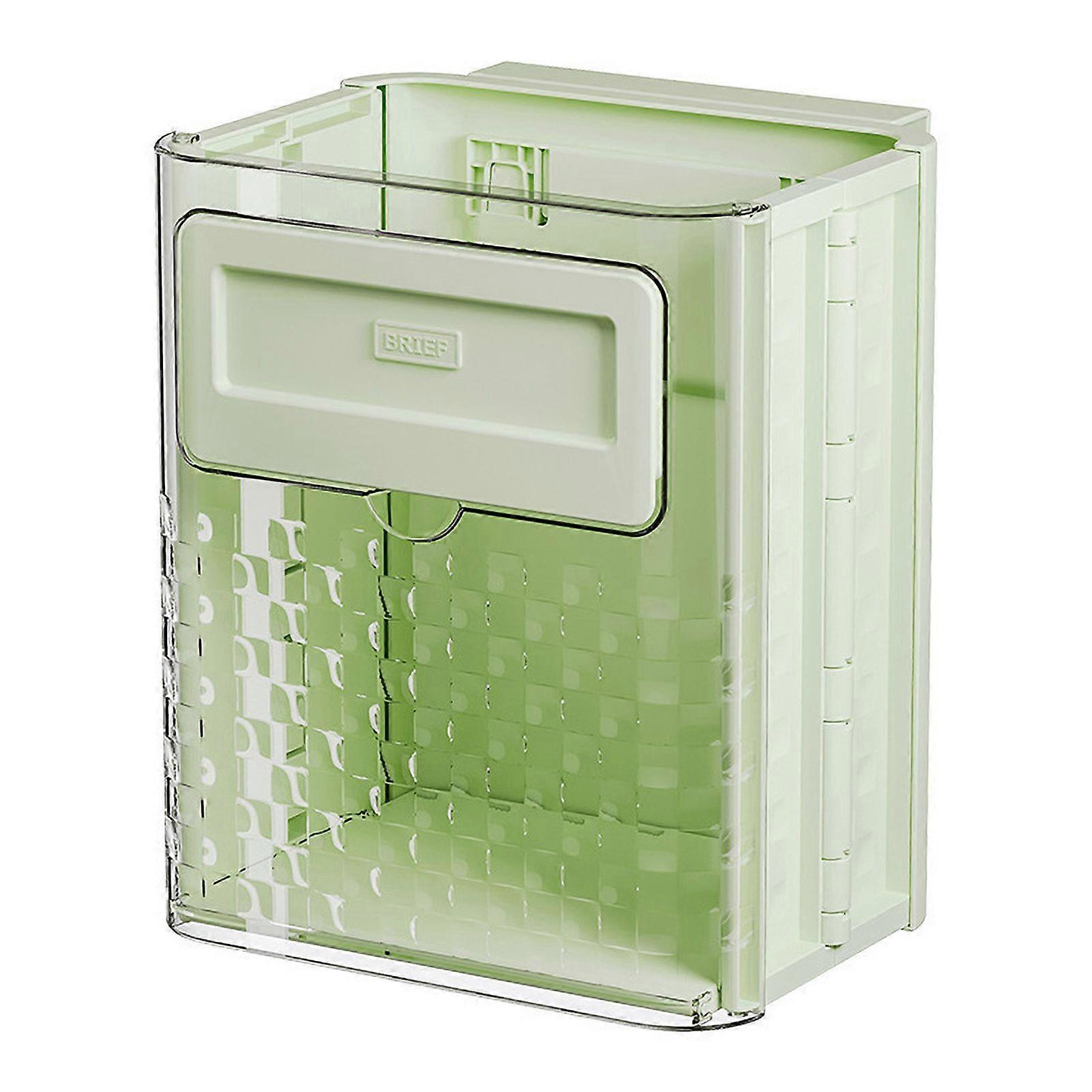 10L Large Capacity Hanging Kitchen Trash Can Garbage Bin Simple Installation Hanging Small Plastic Garbage Can