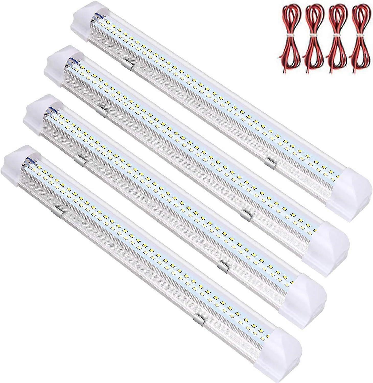 12 V LED clairage Intrieur de Voiture, Ruban LED Auto avec Interrupteur on/Off pour Camping-Car Caravane Bateau Cuisine Salle de Bain Chambre Coucher