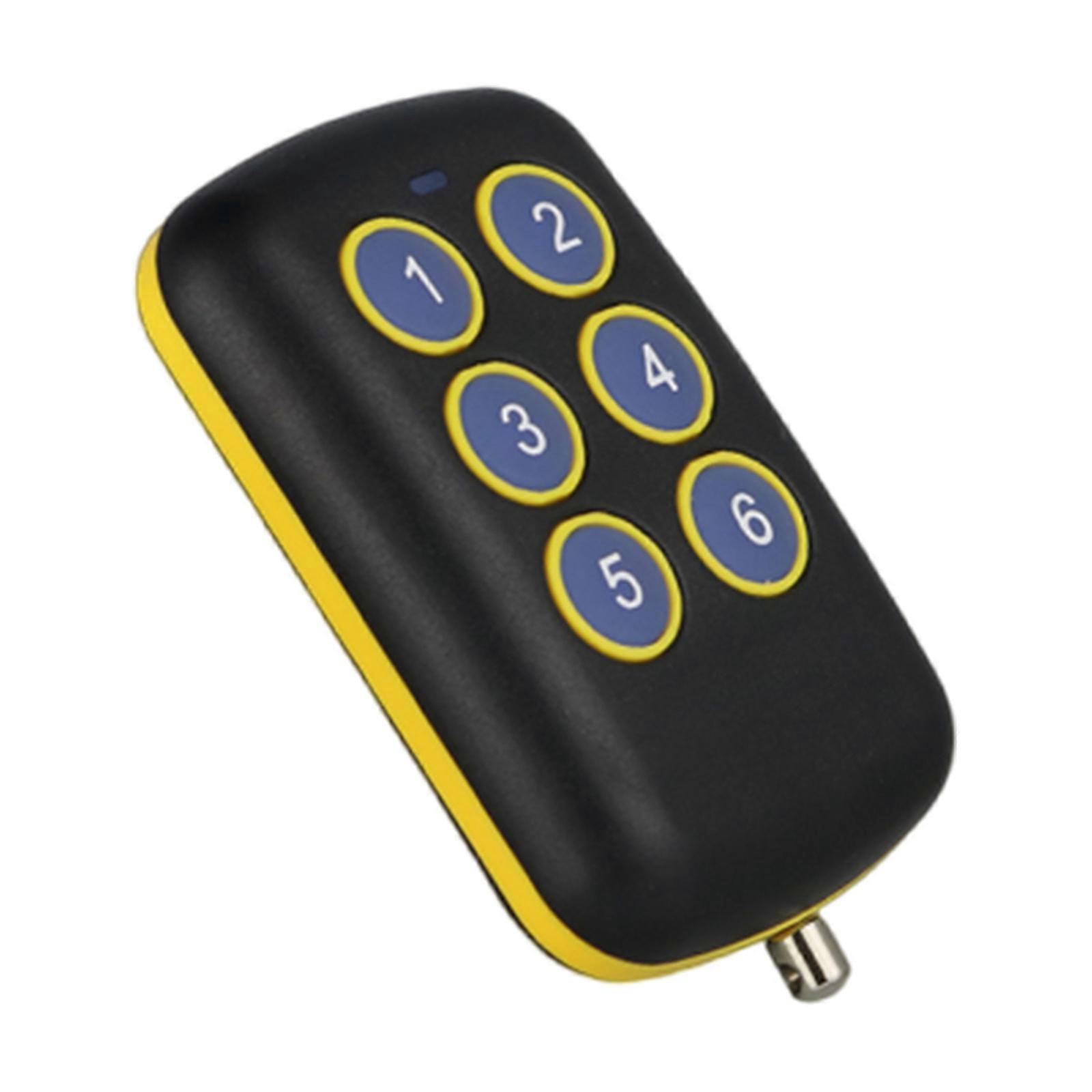 Garage Door Opener Remote Control With 4-Button Copy Frequency 310~432.8MHZ Programmable Learning Remotes  Black