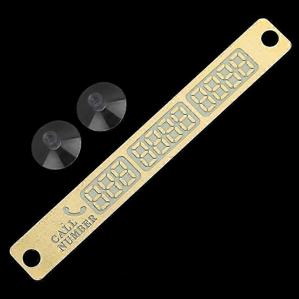 Car Styling Temporary Parking Phone Number Card Plate