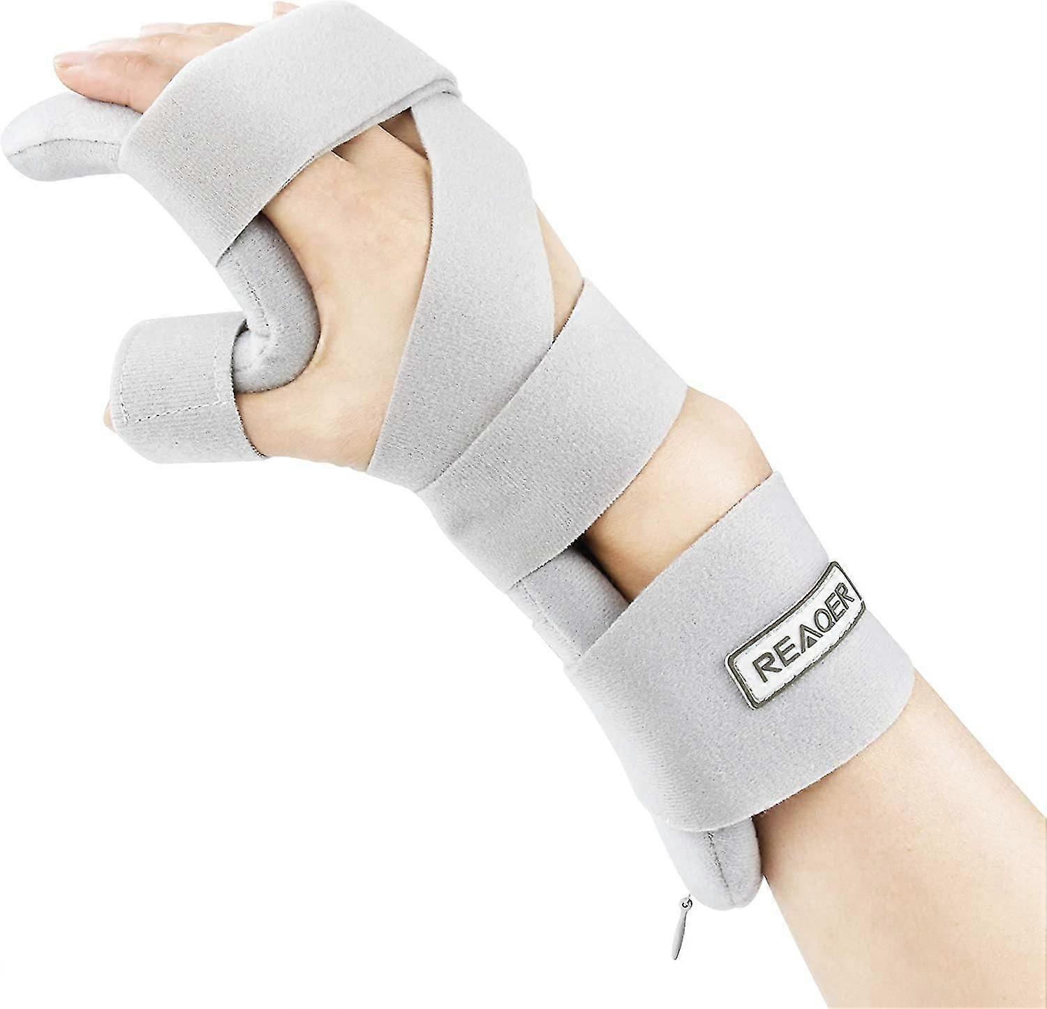 Schlaganfall Handschiene Soft Function Ruhende Handgelenkorthese Nacht Handschiene Unterstützung Wegfahrsperre (R)