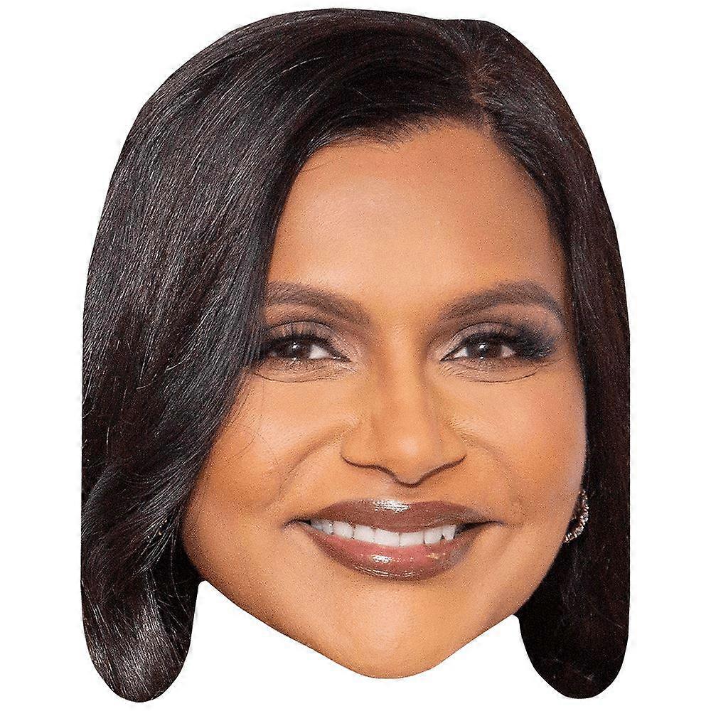 Mindy Kaling (Smile) Celebrity Mask, Flat Card Face