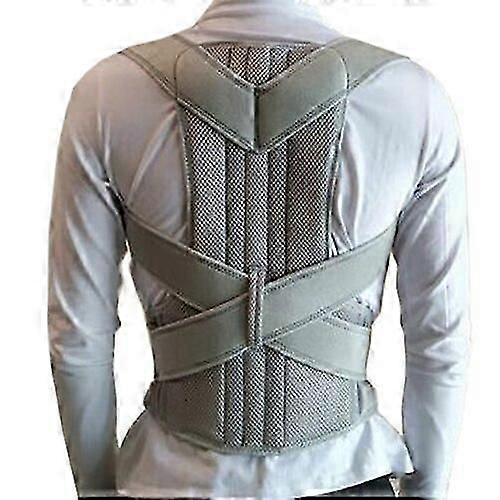 43cm*2pcs Alloy Bar Posture Corrector Scoliosis Back Brace Spine Corset Shoulder Therapy Support Poor Posture Correction BeltBack & Lumbar Support Cus