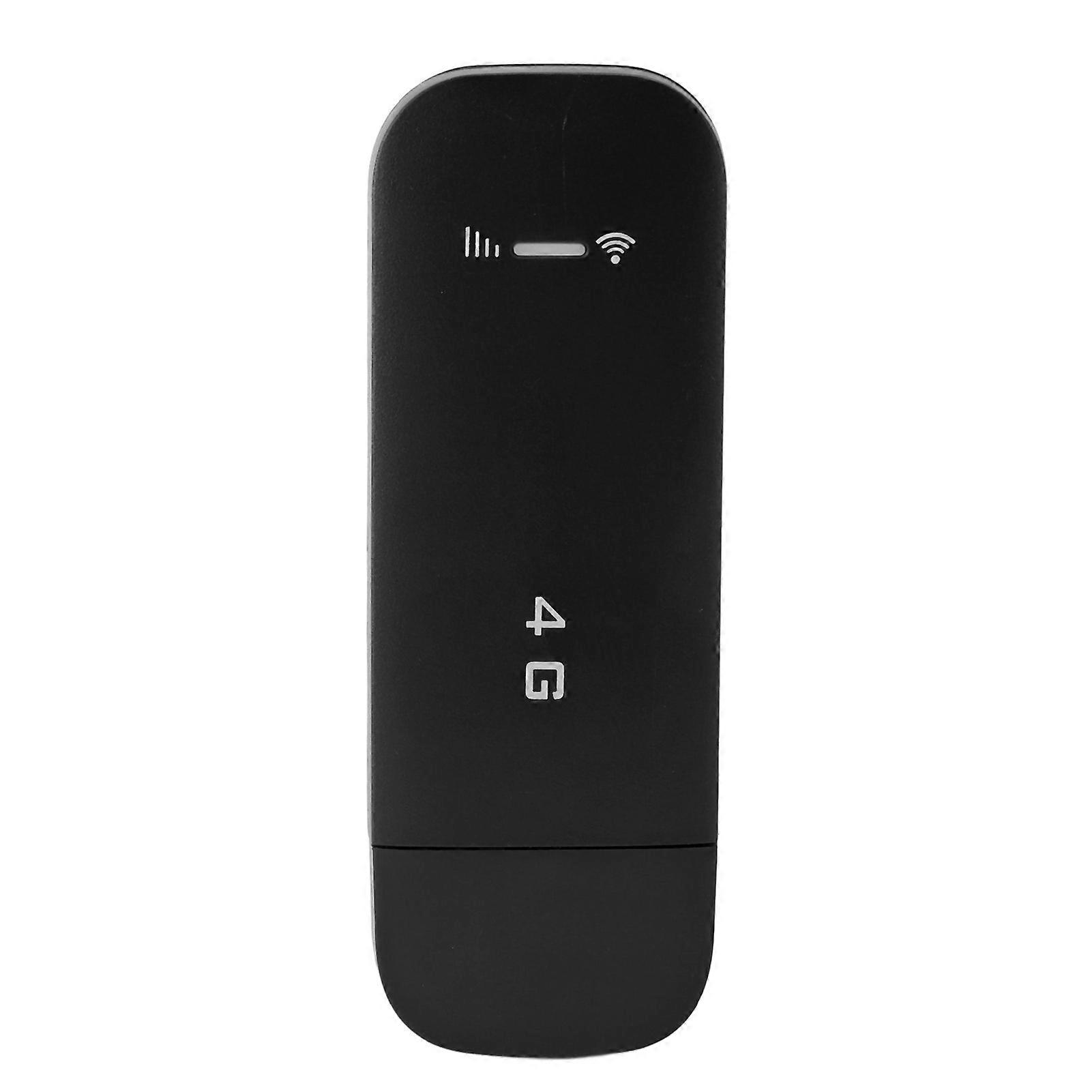 4G LTE USB Portable WiFi Router Support 10 Devices WPA WPA2 WiFi Encryption USB Portable WiFi Hotspot with SIM Card Slot Black