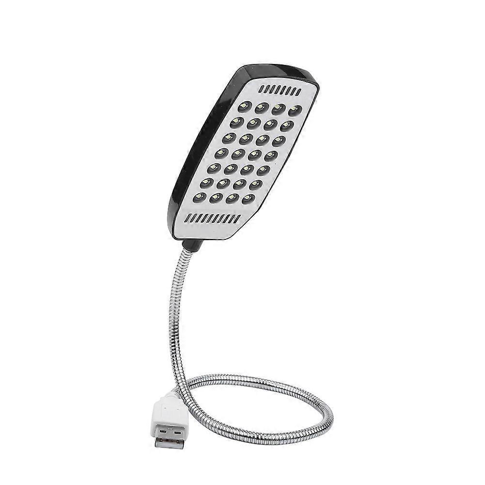 5V Flexible Gooseneck Mini USB 28 LED Portable Reading Light Computer Lamp With Switch Black
