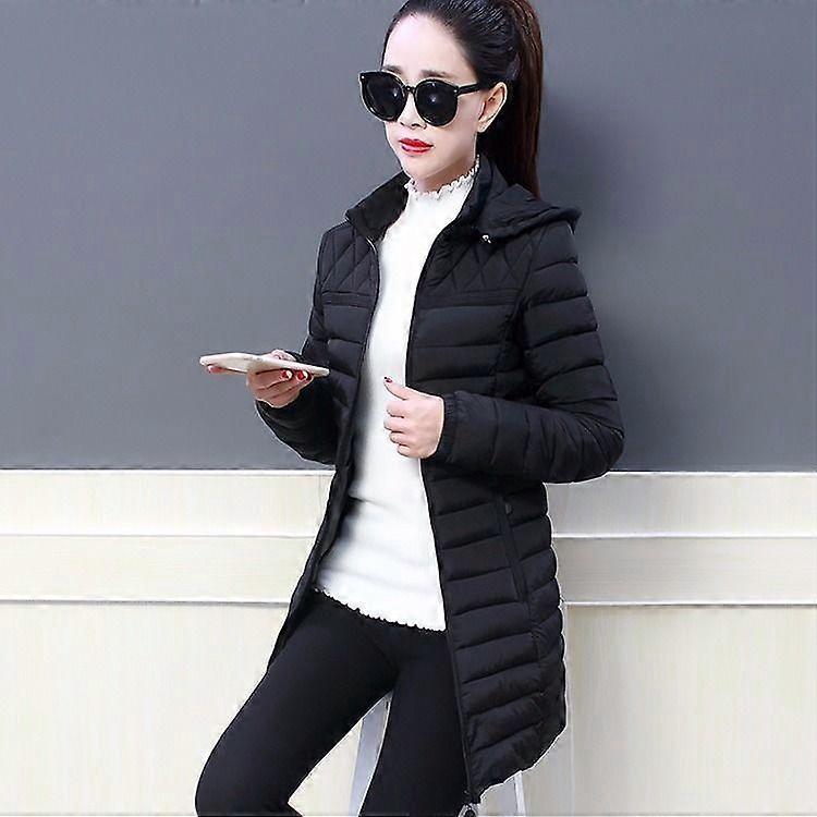 Huva Kappa Kvinnor Ytterkläder Kvinna Parkas Långa jackor Varm Bas Kappor Vinter Bomull Casual