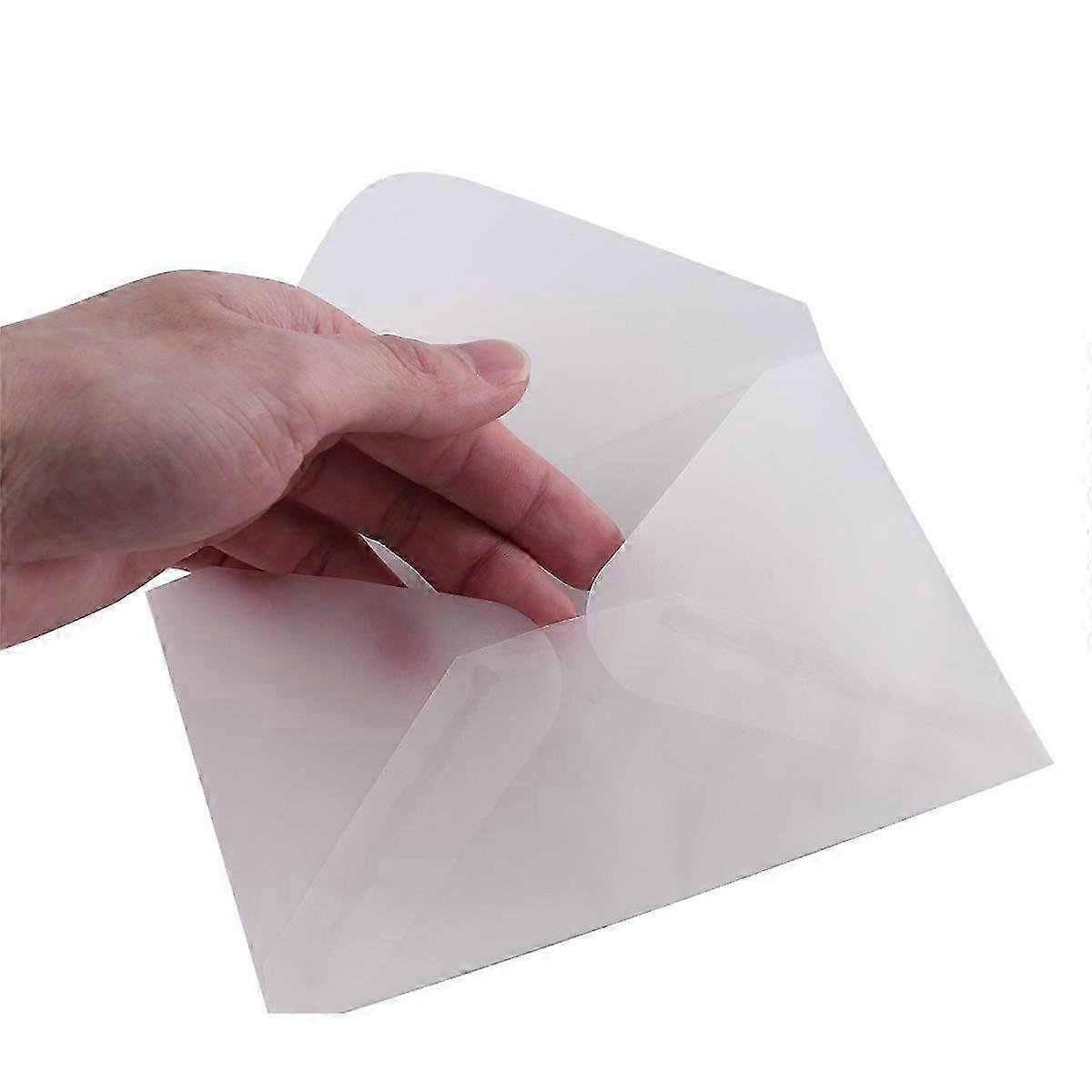 100Pcs Translucent Paper Envelopes, Used suitable for DIY Postcard/Card Storage,Wedding Invitations,Gift Pac