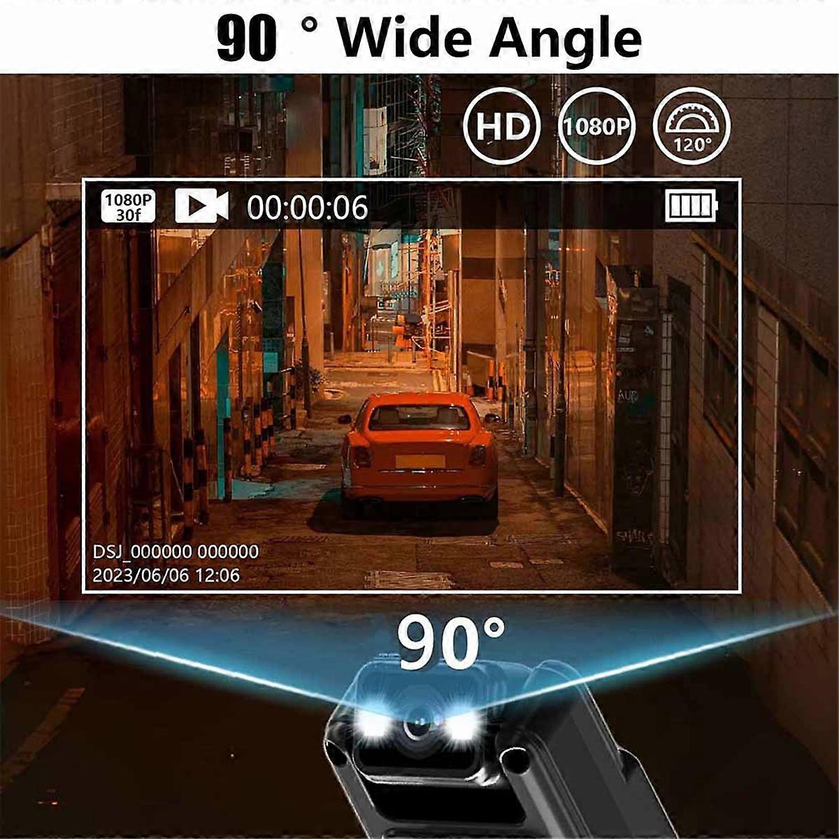 S5 Camera with Screen CMOS HD 1080p Sports Portable Very Small Mini Camera Video Recorder Black+Bun