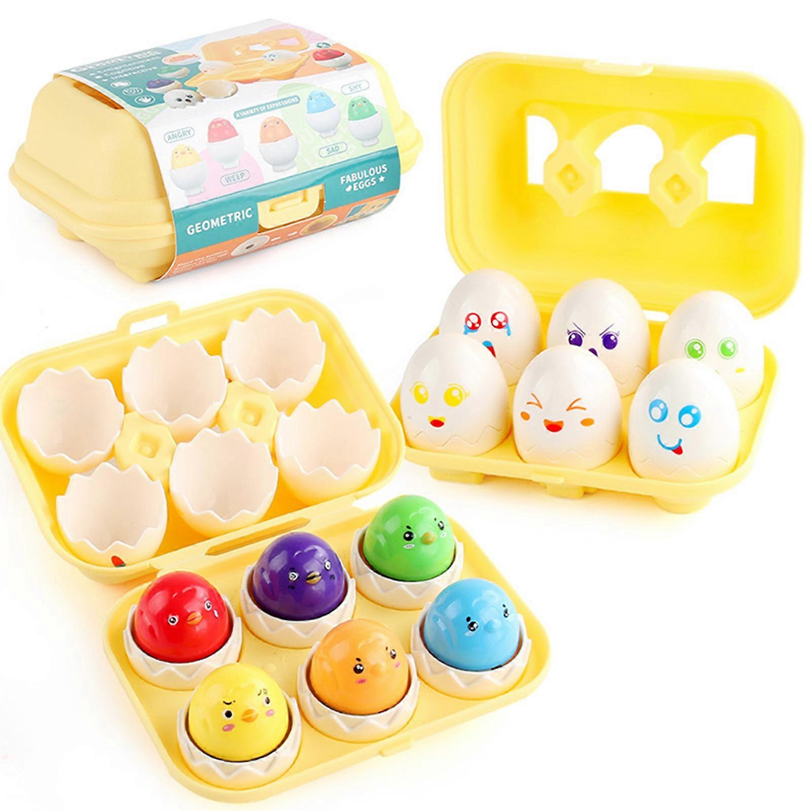 DF31 Hide and Squeak Eggs - Educational Shape & Color Sorting Toy