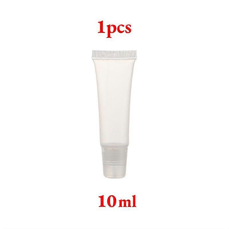 3/2/1pcs Empty Refillable Plastic Squeeze Tubes Translucent Cosmetic Containers Soft Plastic Tube Travel