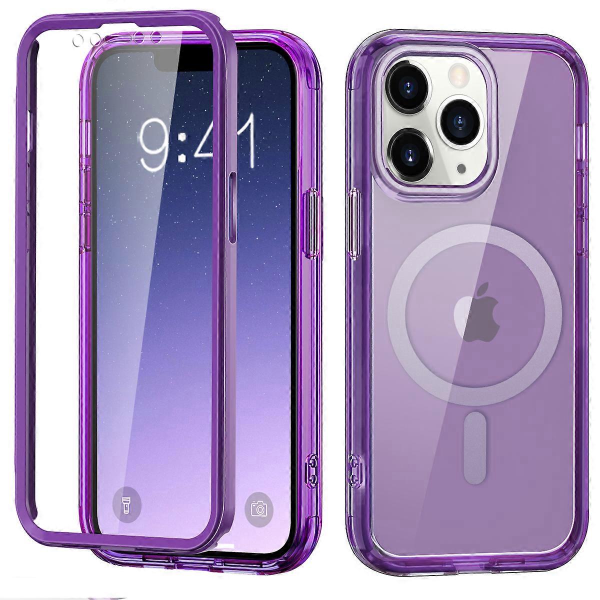 iPhone 11 Pro Max Case,Shockproof Phone Case,Scratch-Resistant Back Cover-Deep Purple