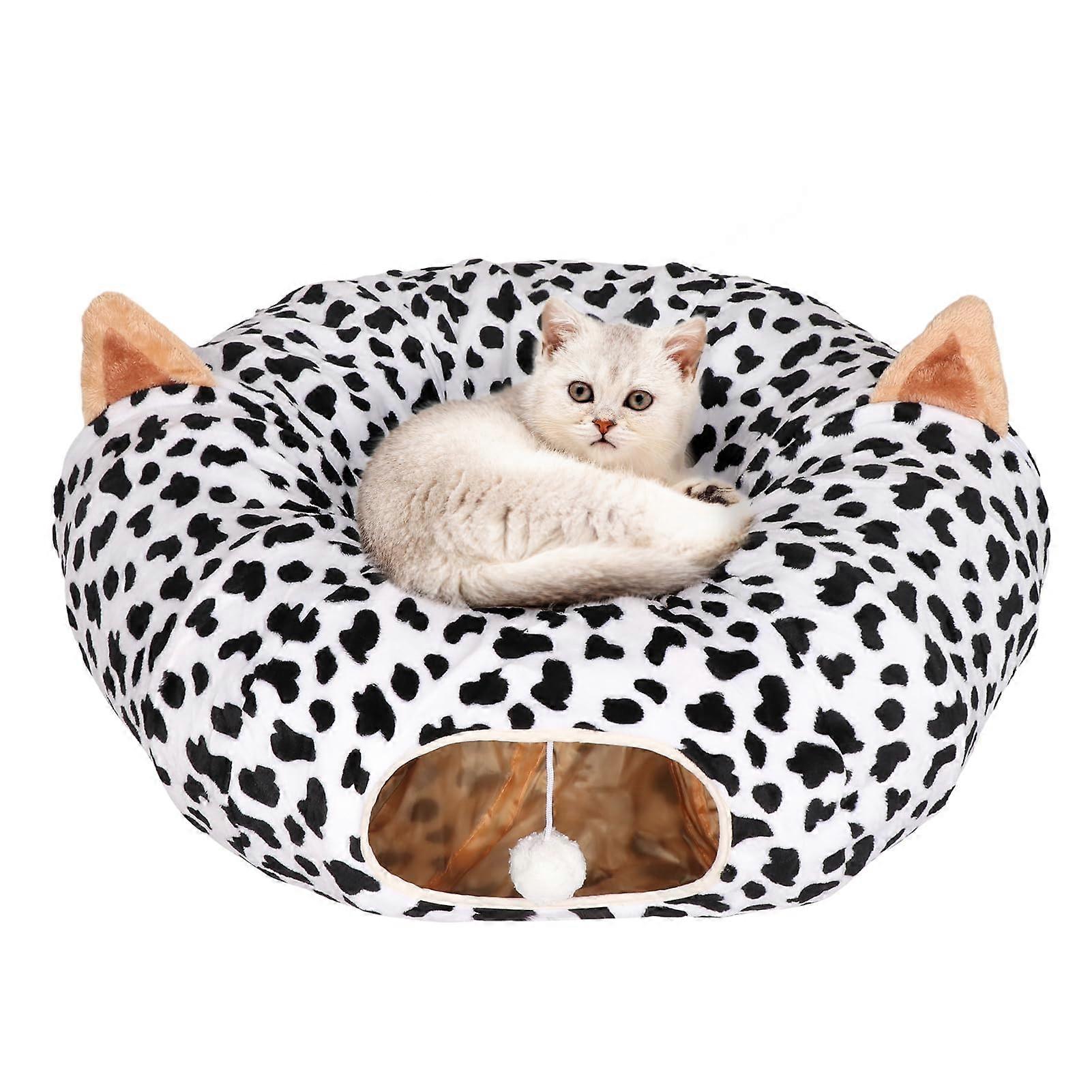 Oversized Round Cat Tunnel Bed