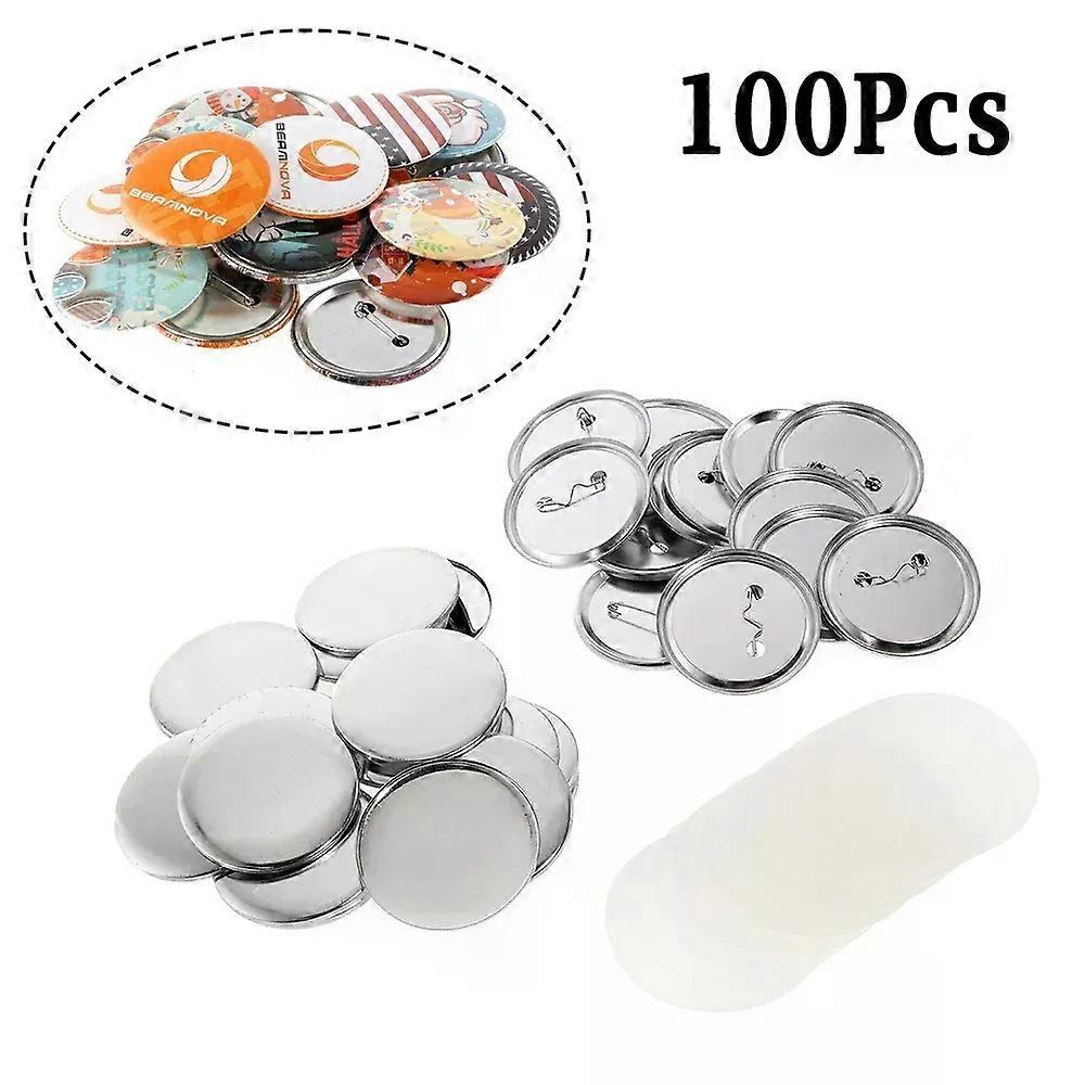 100Pcs 25mm 32mm 37mm 44mm 58mm 75mm DIY Badge Button Parts Supplies for Clothes/Handbag Decor Badge Button Maker Materials