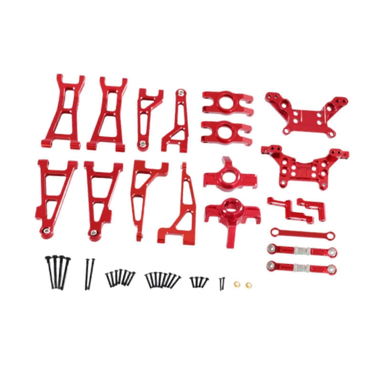 1/16 RC Car Upgrade Set Easy Installation Sturdy Metal for 16207 16210 16209 red