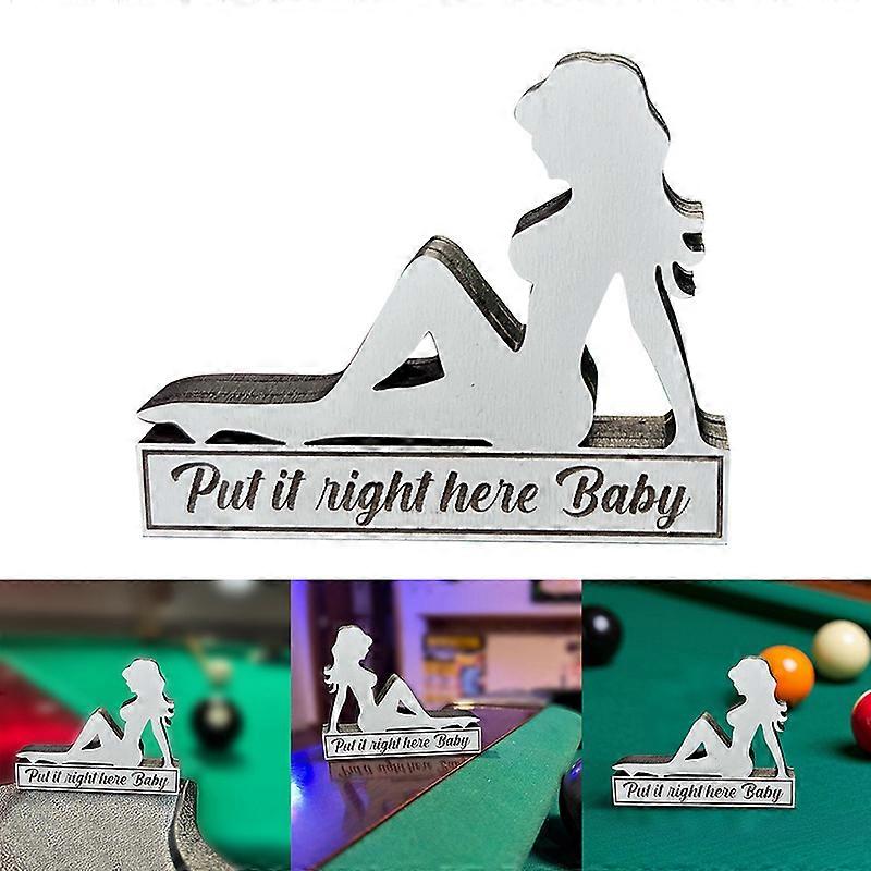 8 Ball Pocket Marker Funny Wooden Pool Table Decoration Sign Golf Ball Marker Mini Billiards Game Accessories Gag Gifts