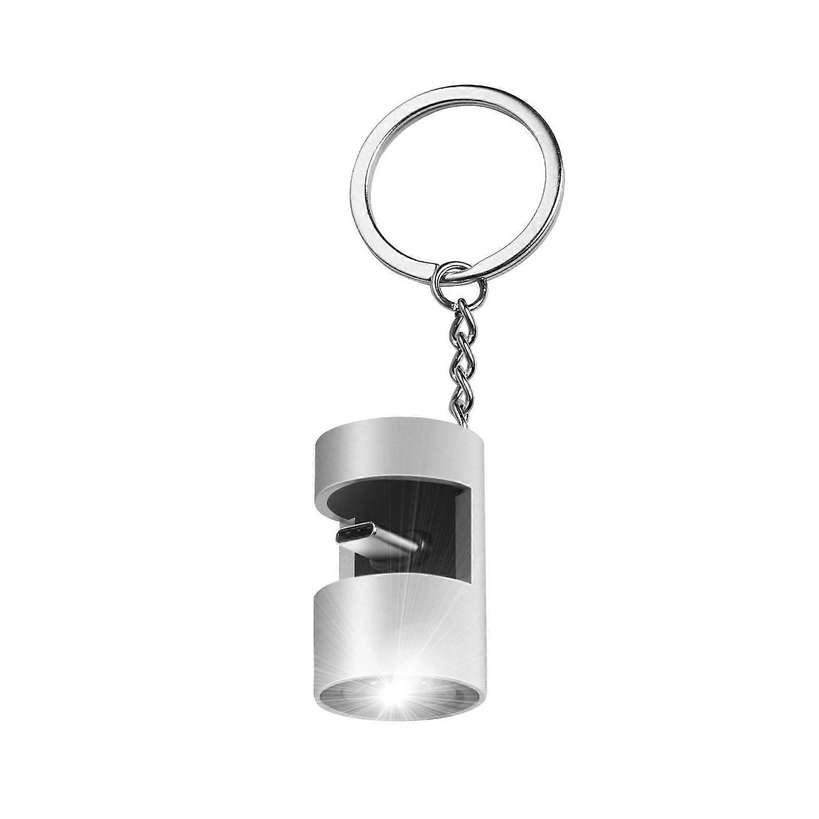 Multipurpose Convenient LED Rechargeable Night Light Keychain Charm Pendant With Touch Sensor for Versatile Use Multicolor