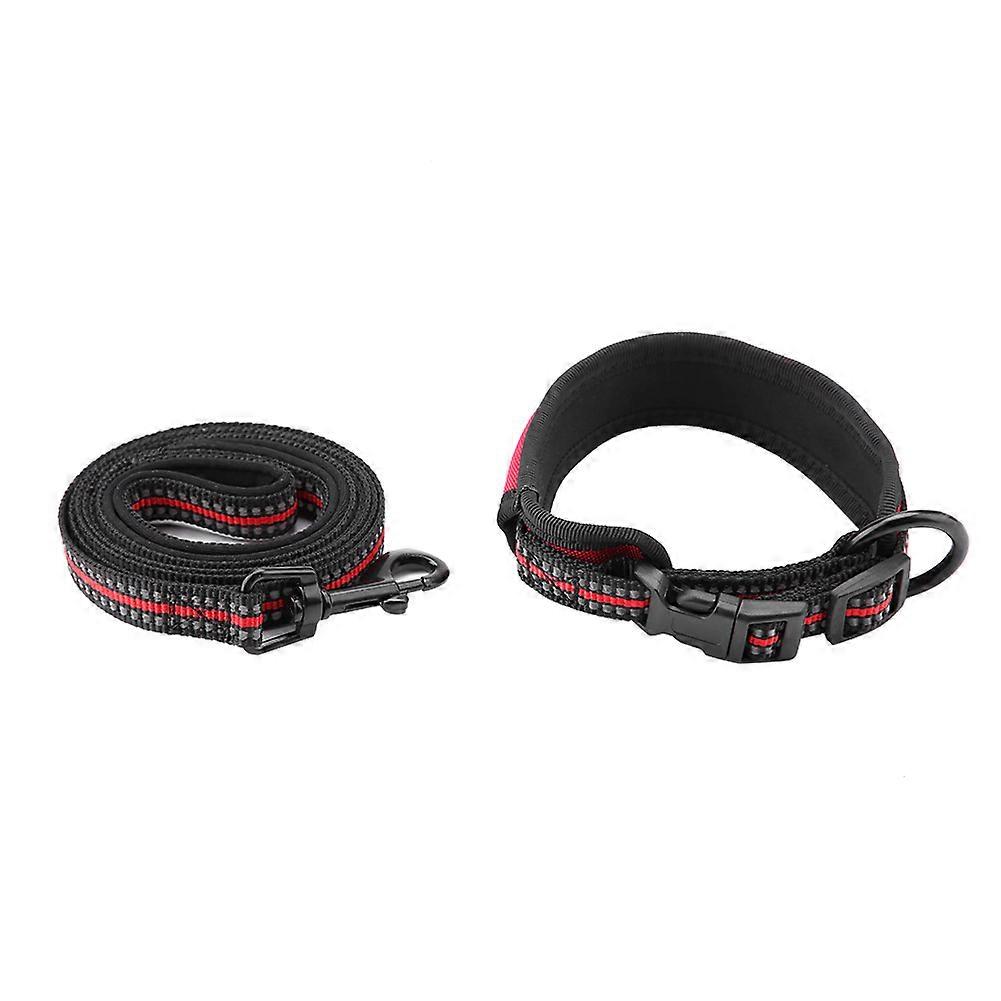 Adjustable Nylon Dog Collar Leash with Strong Handle for Traction