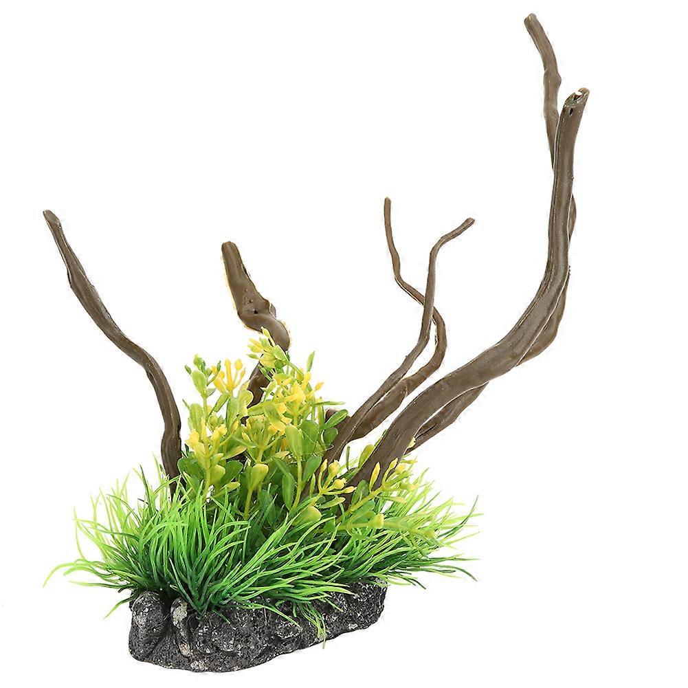 Simulation Plastic Water Plants Landscaping Decoration Accessory for Fish Tank Aquarium