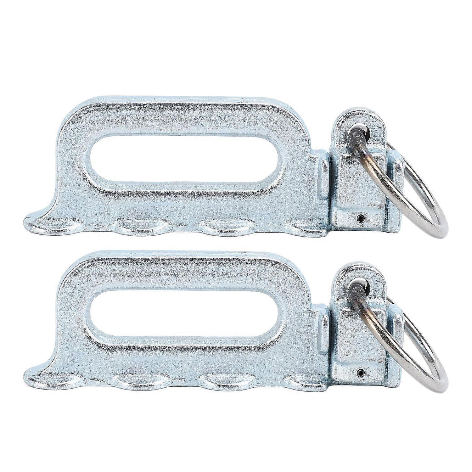 2 Pcs L Track Double Stud Tie Down Fitting with O Rings Carbon Steel for Truck Bed Cargo Control Pic