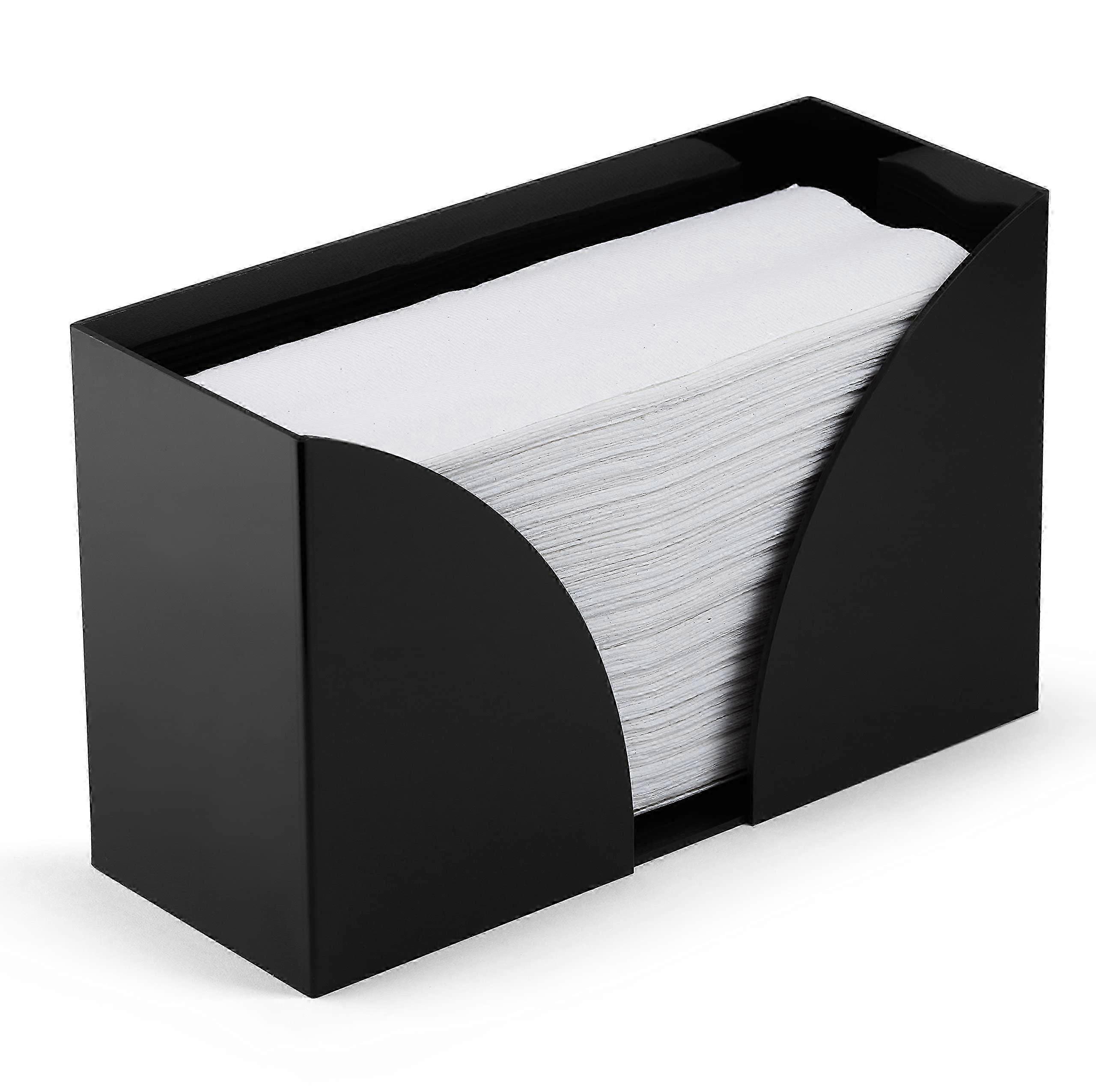 Schwarzer Acrylpapier-Handtuchhalter-Spender (1er-Pack)-Gut