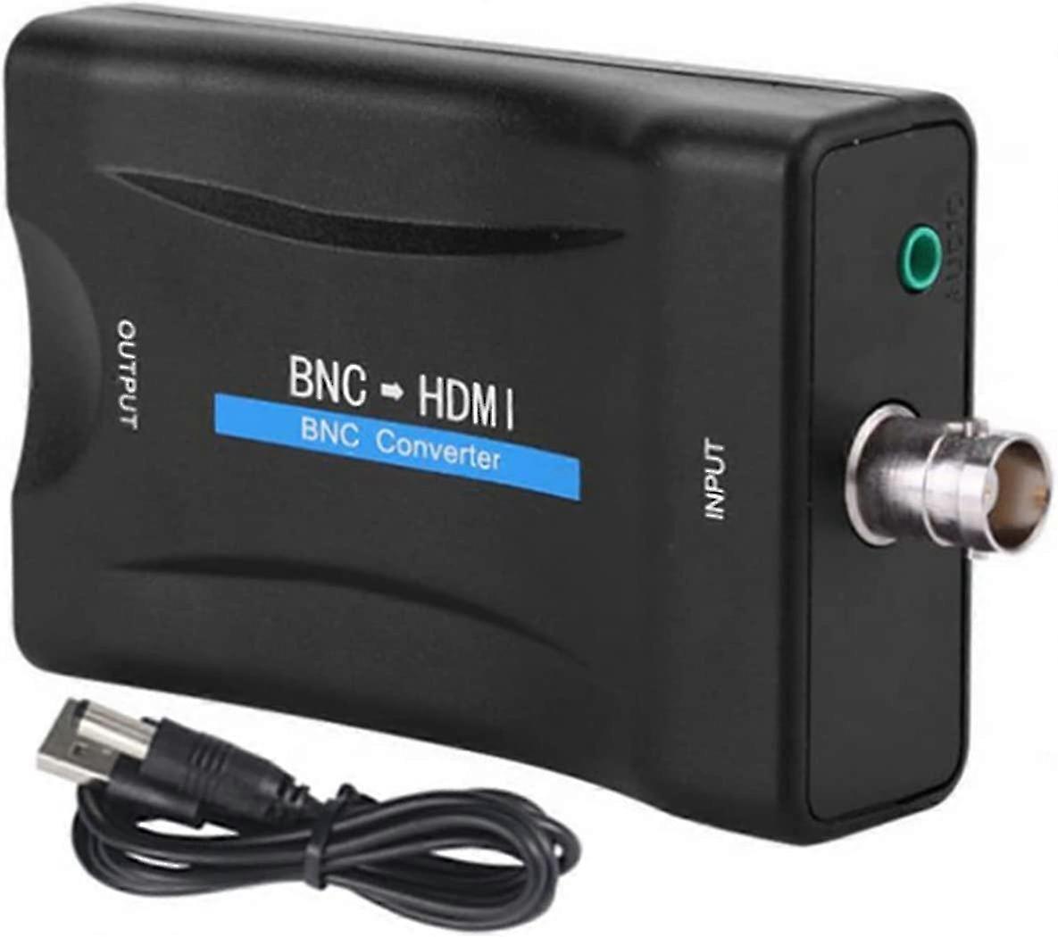 BNC to HDMI Converter Adapter Display HD 1080P/720P Video Adapter New Edition Ab