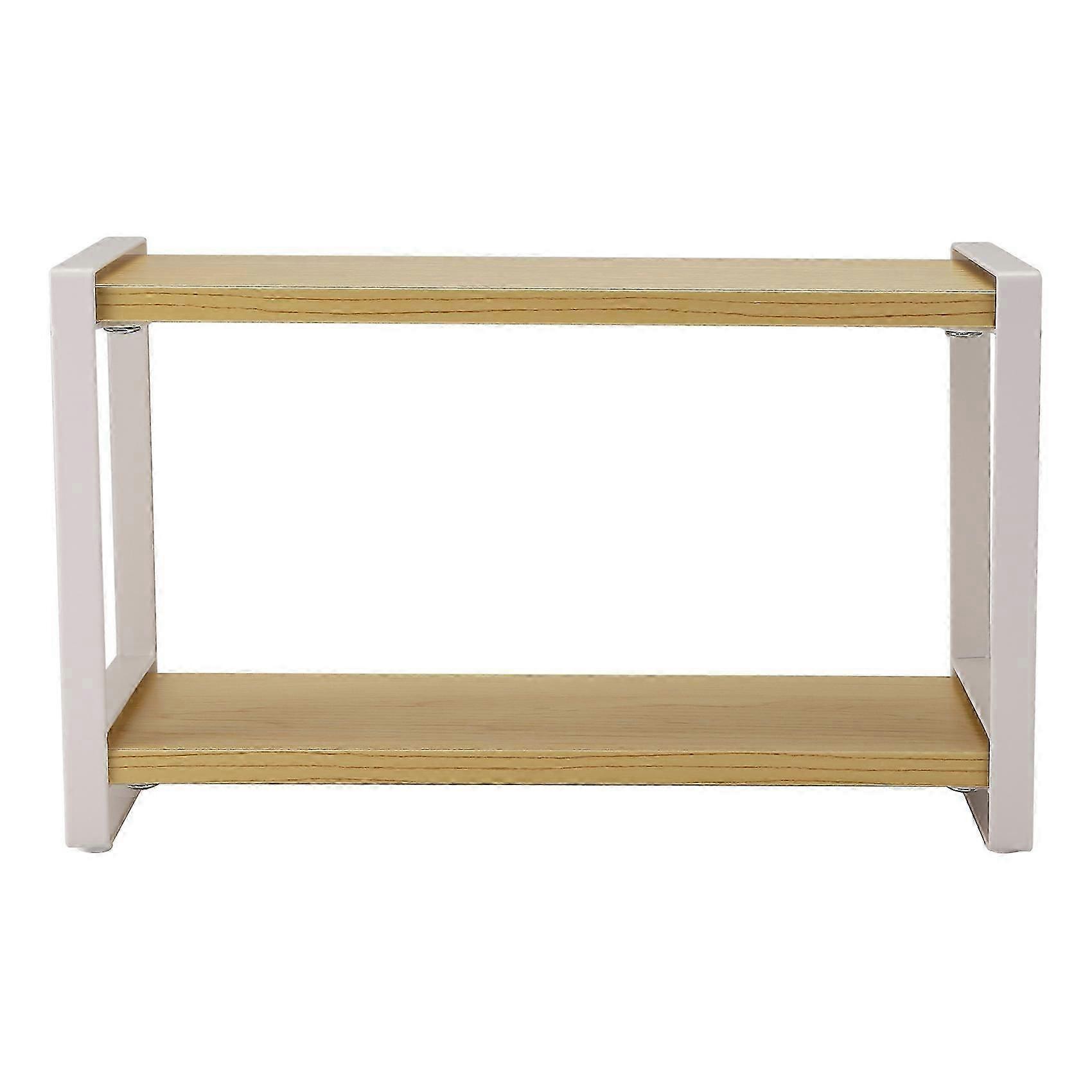 Double Layer Storage Rack Kitchen Spices Plank Shelf Home Sundries Organization Rack Table Cutlery