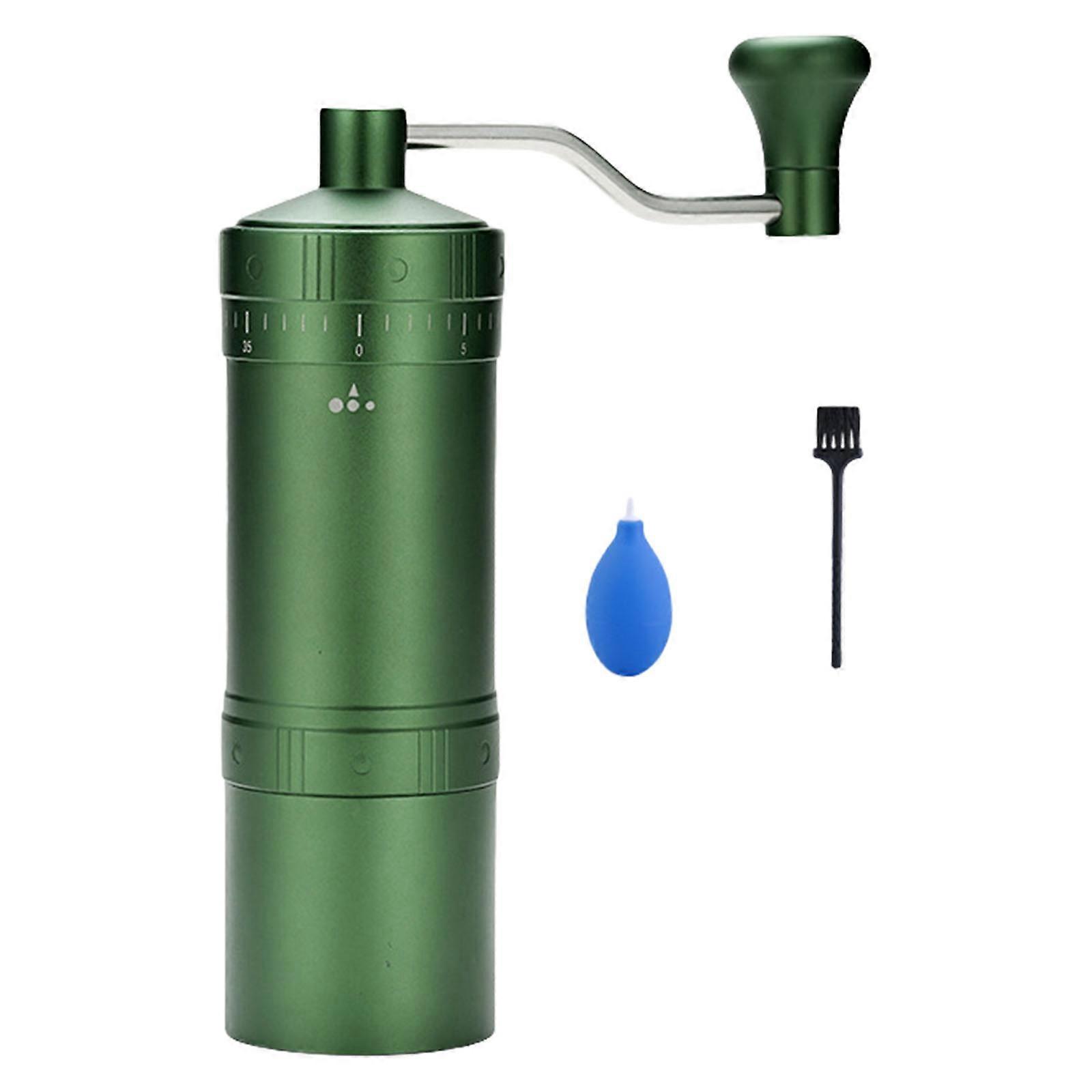 Piccolo macinacaffè manuale Macinacaffè da viaggio Macinacaffè manuale adatto per campeggio e uso interno Verde smeraldo