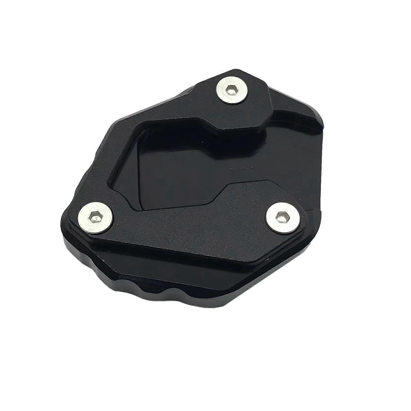 For MT-09 Side Stand Extension Pad Plate Enlarge Black