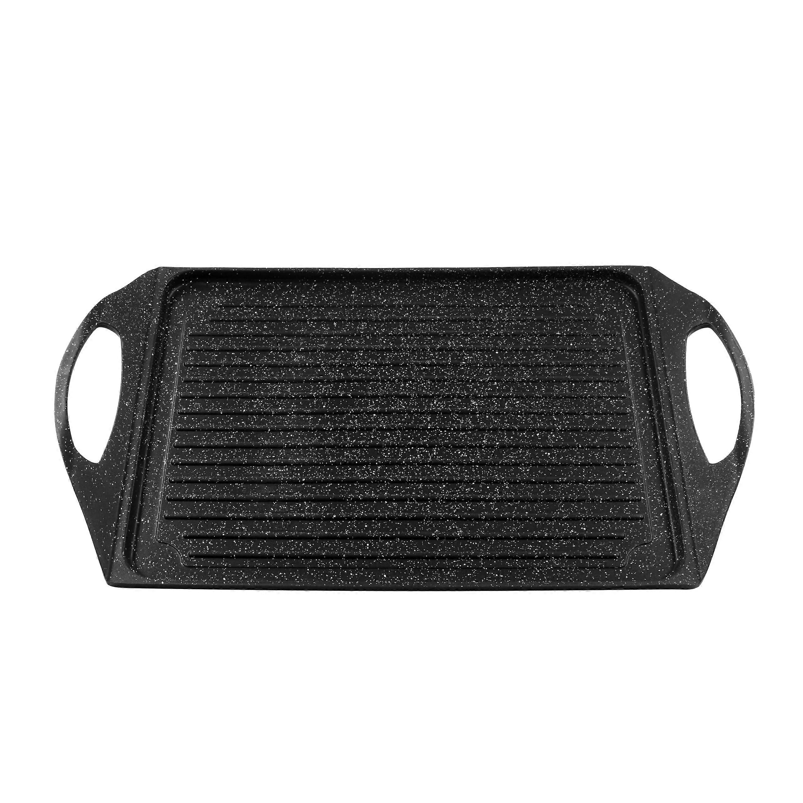 Stone Effect Grill Plate for Induction Hobs 28 x 36 cm