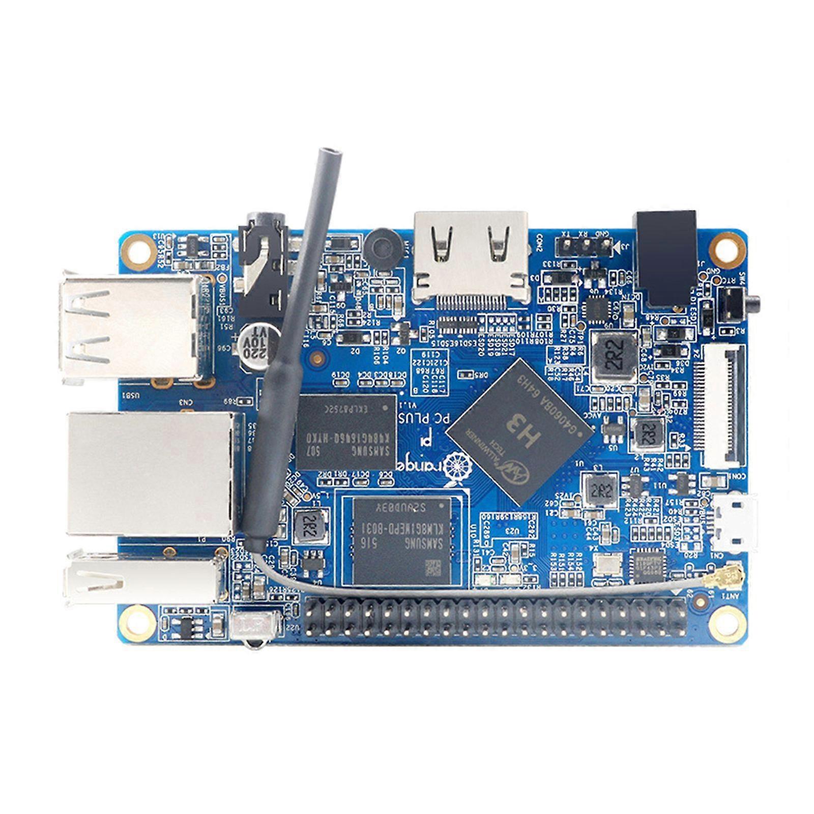 Orange Pi PC Plus 8G EMMC avec WIFI, SoC AllWinner H3, carte Open Source