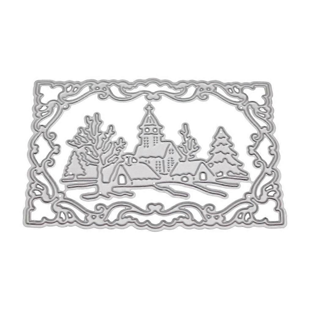 Χριστούγεννα Rural Metal Cutting Dies Stencil DIY Scrapbooking Album Paper Πρότυπο