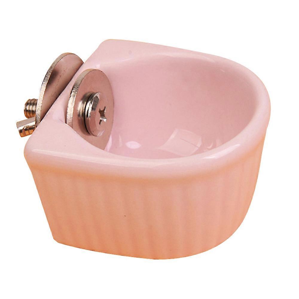 Hamster ceramic bowl can be fixed food bowl Chinchilla rabbit food bowl fixed anti-overturning