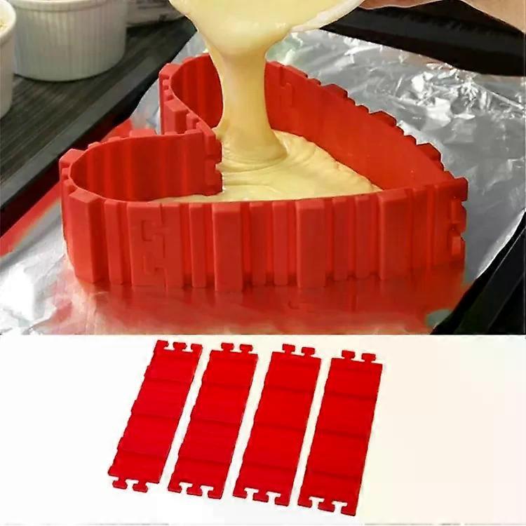 Silicone Cake Mold Set-4 PCS Multi-Shape Baking Tools for DIY Cakes