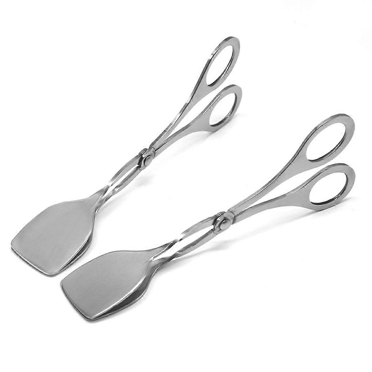 Salad Scissors, Heat Resistant, Multi-Purpose Serving Tongs, Ergonomic Handle