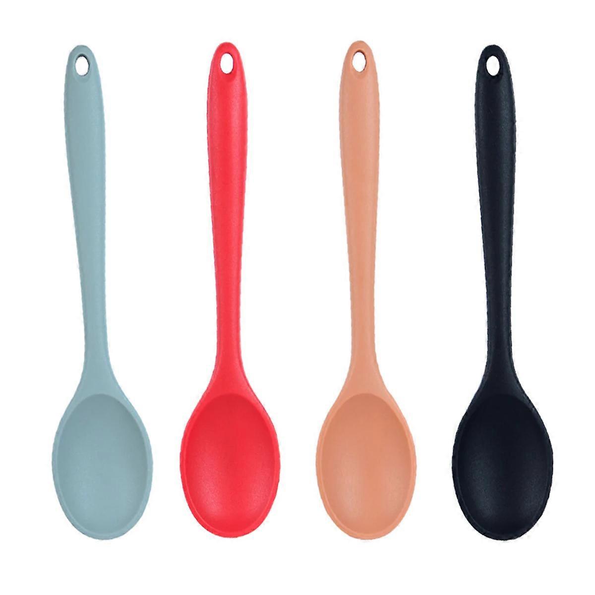 Silicone Spoons, Kitchen Utensils, High Temperature Tolerant, Nonstick