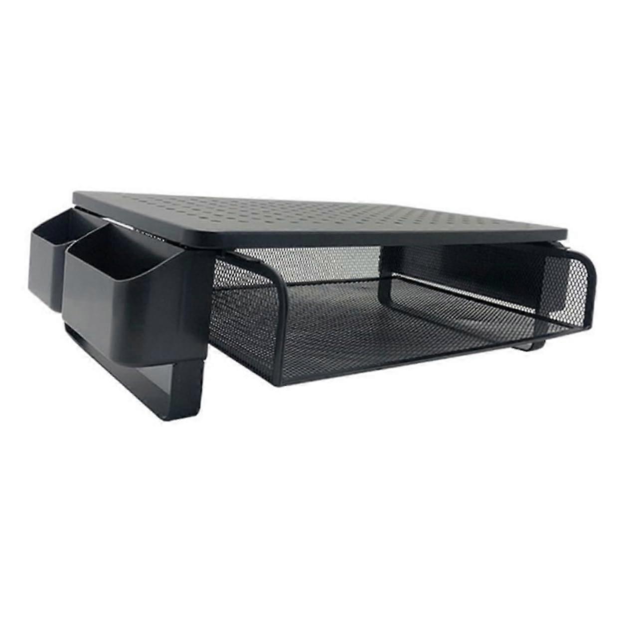 Screen Elevated Shelf for Laptop Computer Printer Organization and Space Saving