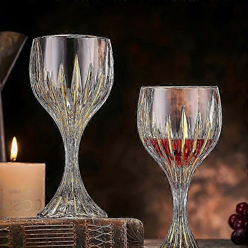 2pcs Glamour Crystal Verres à Vin Pour Bar Élégant et Décoration Intérieure