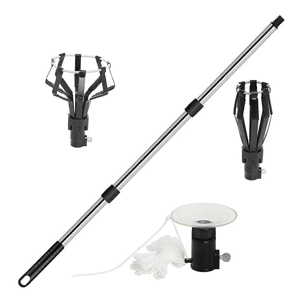 12FT Light Bulb Changer for High Ceilings and Recessed Lights, Light Bulb Pole Changer for High Cei