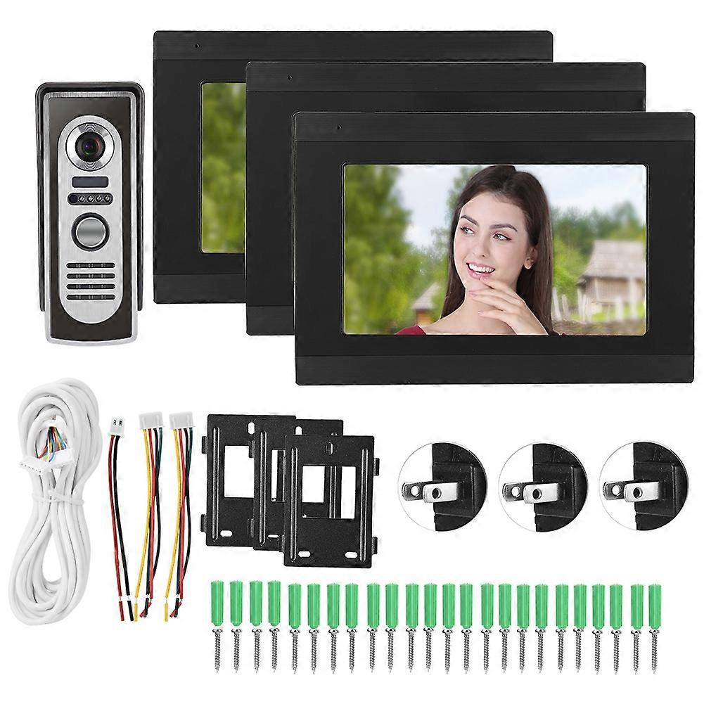 7in HD Video Doorbell Intercom System: Smart WiFi, Night Vision, Easy Install, Mobile Access