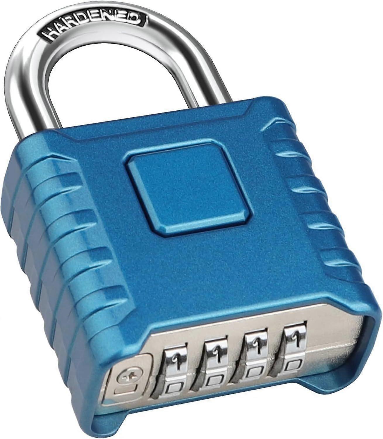 Outdoor Heavy Duty Combination Padlock, [Weatherproof] Blue