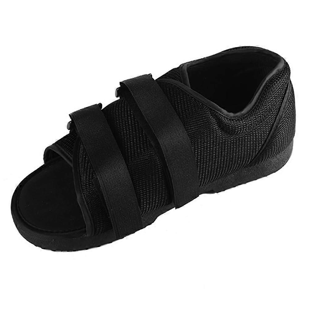 Adjustable Post Op Recovery Shoe for Foot Surgery, Fractures, Bunions and Hammer Toe - Male/Female, Black/Gray Size Options