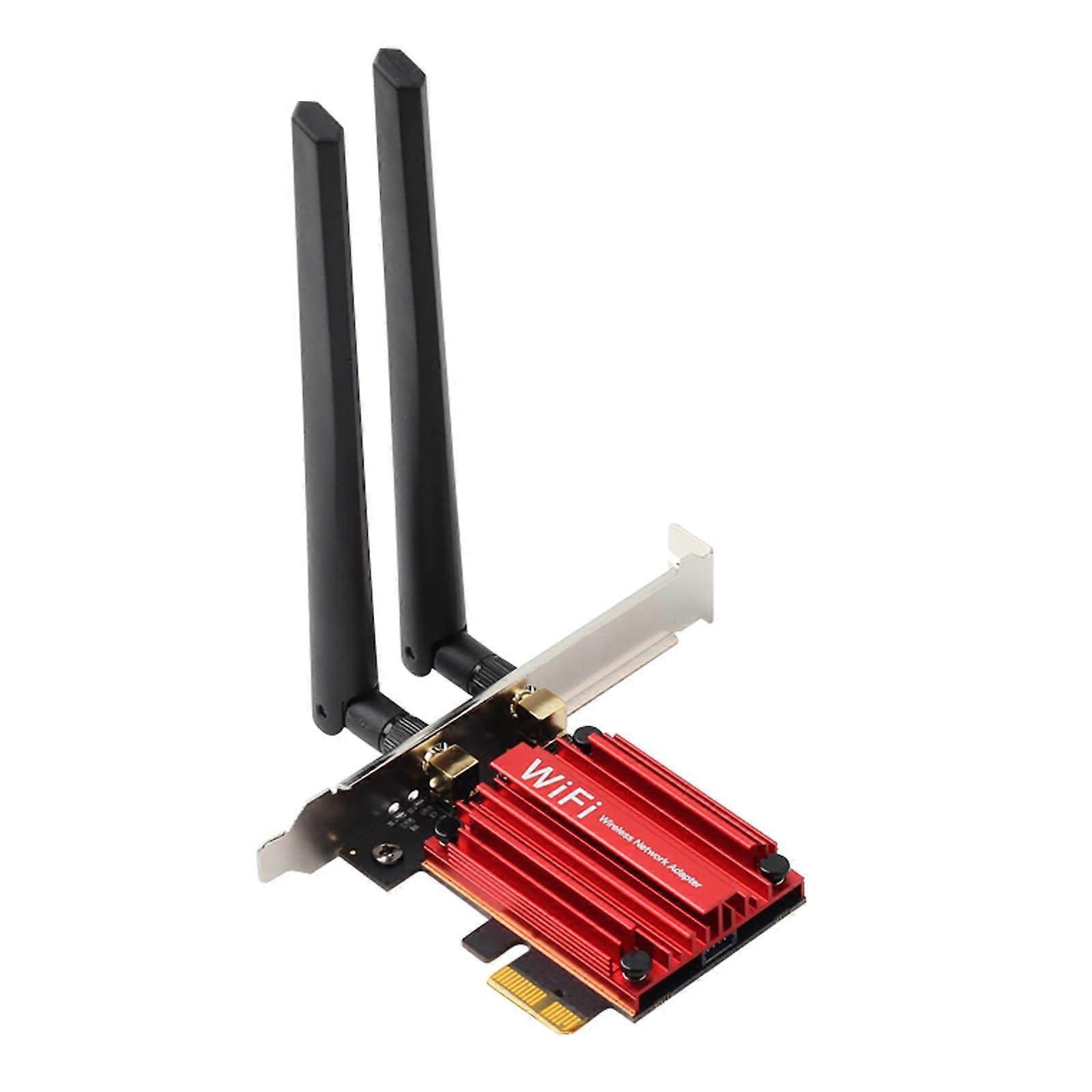 WiFi 6 PCIe Card AX1800 Wireless Network Adapter Bluetooth 5.2 for Desktop PC Gaming and Streaming