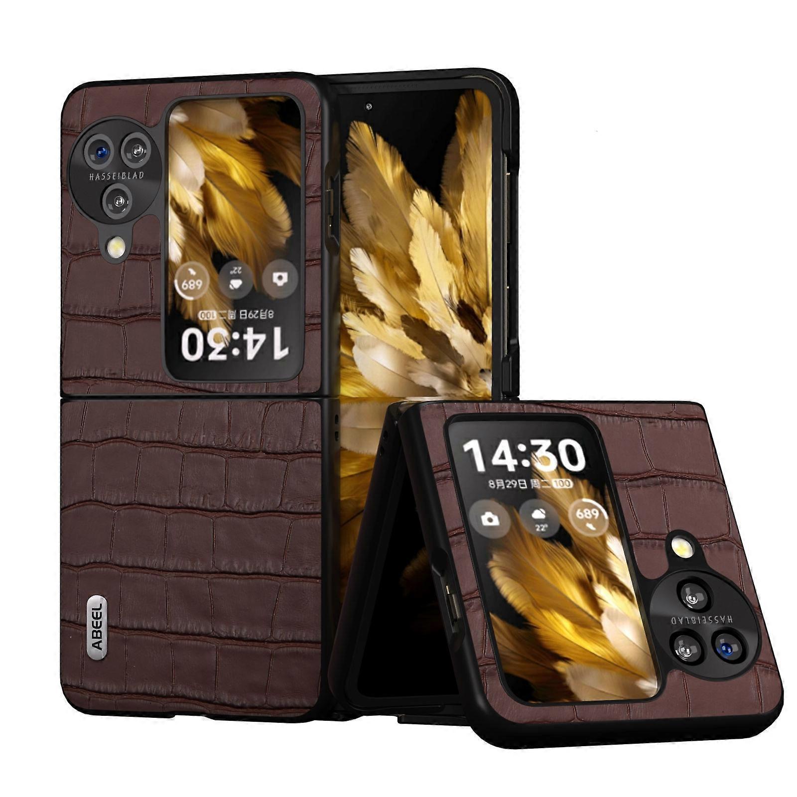 ABEEL Crocodile Texture Leather Phone Case