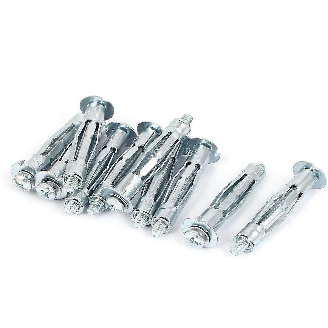 Bolt, Expansion Bolts,Expansion Screws Set, M5 Thread Featured 53mm Split Long Reliable Efficacy Sleeve Cross Head Expansion Anchor Bolts10pcs