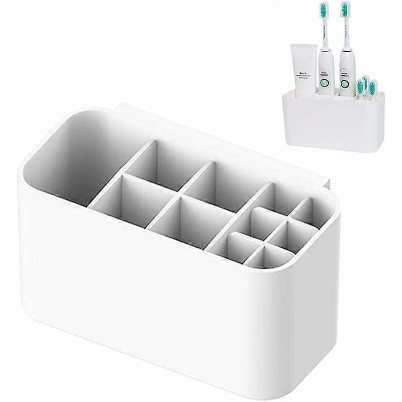 Wall-mounted multifunctional toothbrush holder, 11 slots