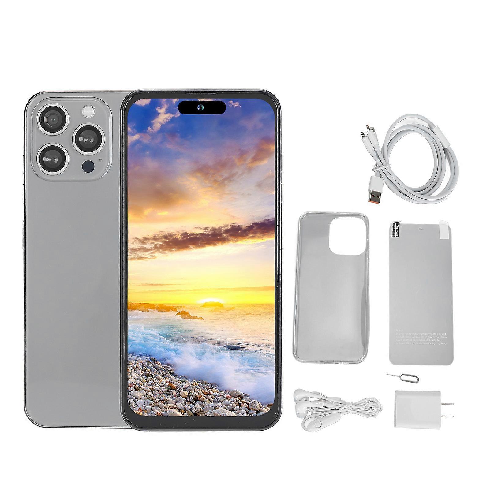 I14 PRO MAX 4G 2.4G 5G Band WIFI SIM Dual Standby 8 Core Processor 6.7inch IPS HD Screen Unlocked Phone for Android 12