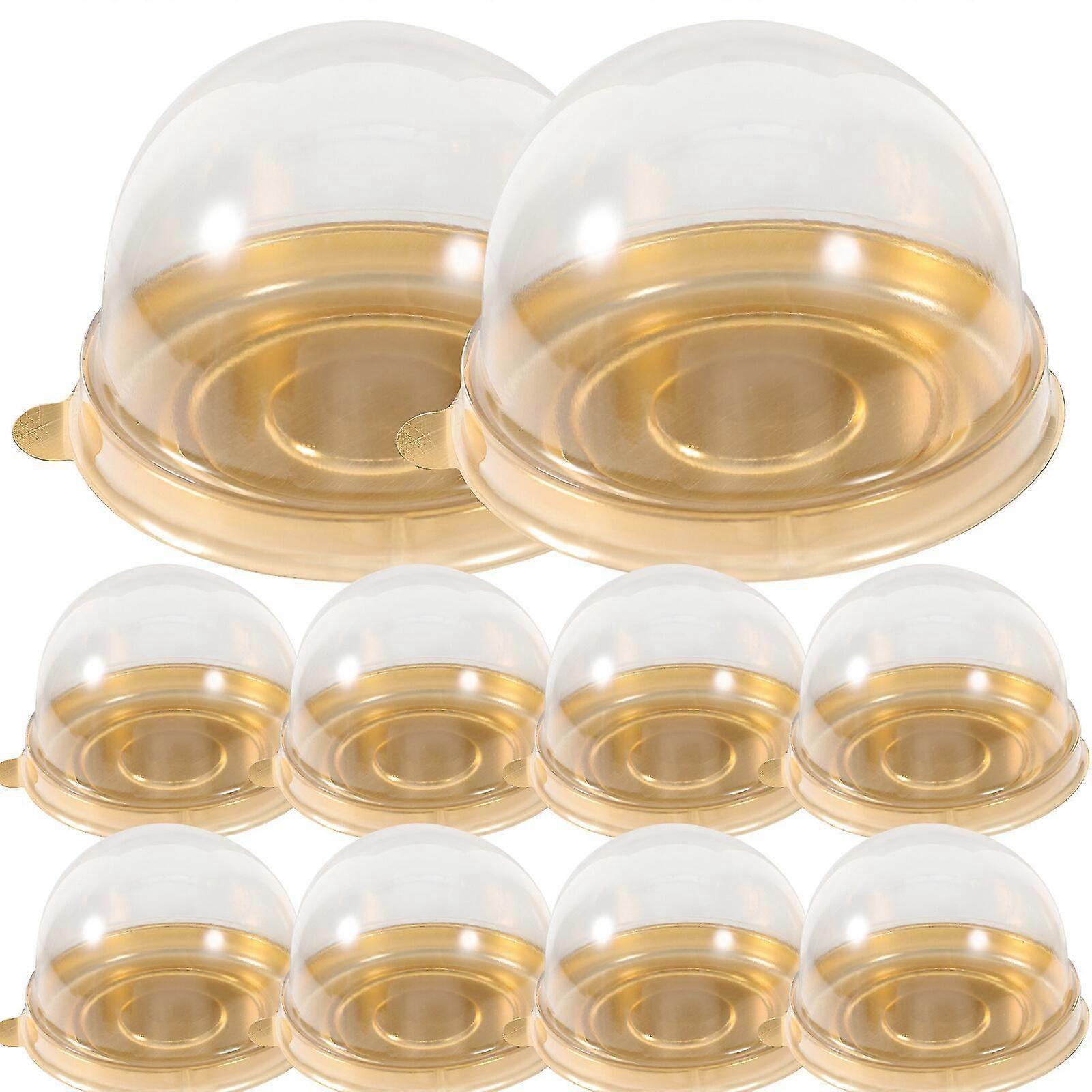 50pcs Cake Packing Cases Individual Cupcake Boxes Cake Containers Baking Supplies