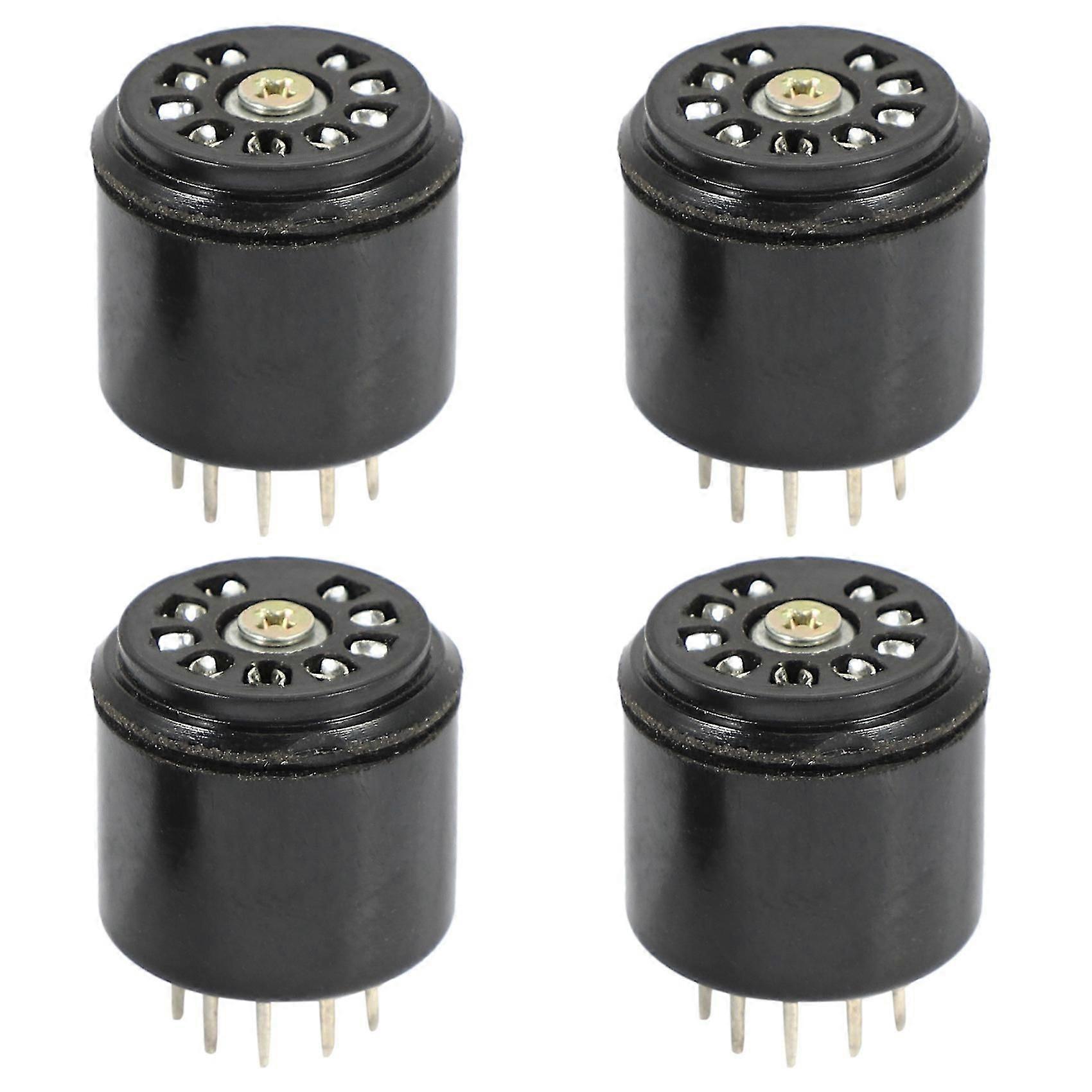 4x 9Pin الباكليت فراغ أنبوب المقبس قاعدة التوقف ل 12AX7 12AU7 ECC82 ECC83 أمبير ، 4 قطع